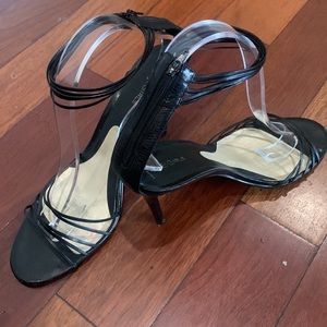 BCBGirls Max Azria Black 4 in” heel Sandals - Size 12